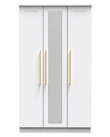 Welcome Haworth - Tall 3 Door Mirror Wardrobe