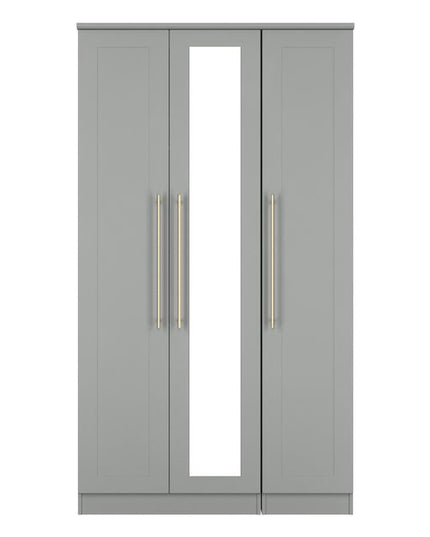 Welcome Haworth - Tall 3 Door Mirror Wardrobe