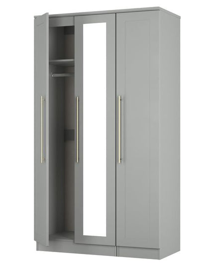 Welcome Haworth - Tall 3 Door Mirror Wardrobe