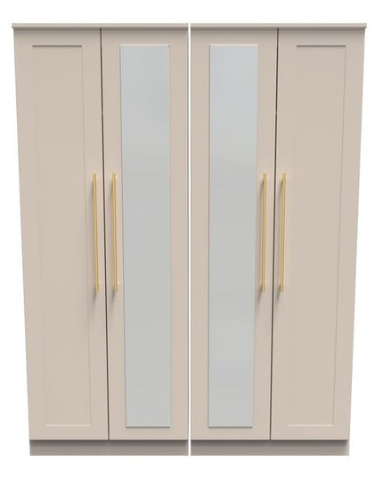 Welcome Haworth - Tall 4 Door Centre Mirror Wardrobe