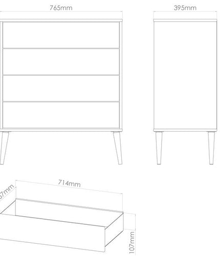 Welcome Hong Kong - 4 Drawer Chest of Drawers