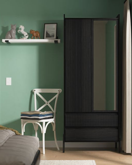Welcome Osaka - 2 Door 2 Drawer Mirror Wardrobe