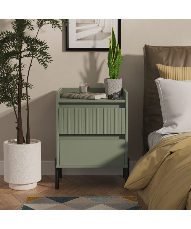 Welcome Osaka - 2 Drawer Bedside Table