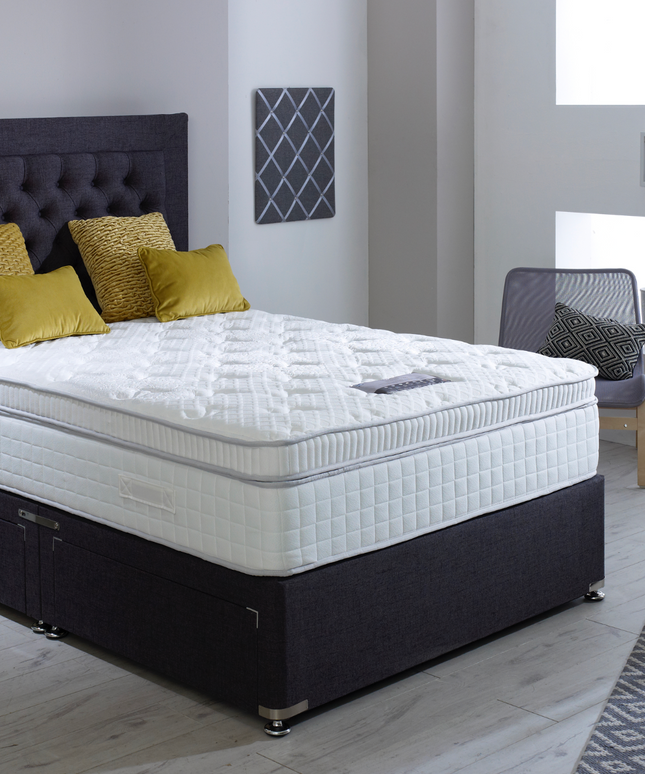 Dura Beds Turin Pillow Luxury 2000 - Complete Bed