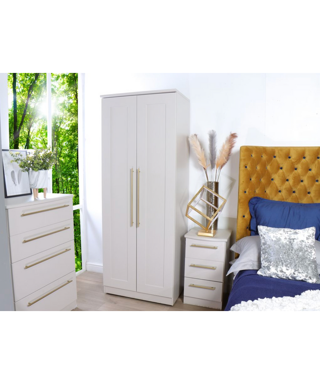 Welcome Haworth - Tall 2 Door Plain Wardrobe